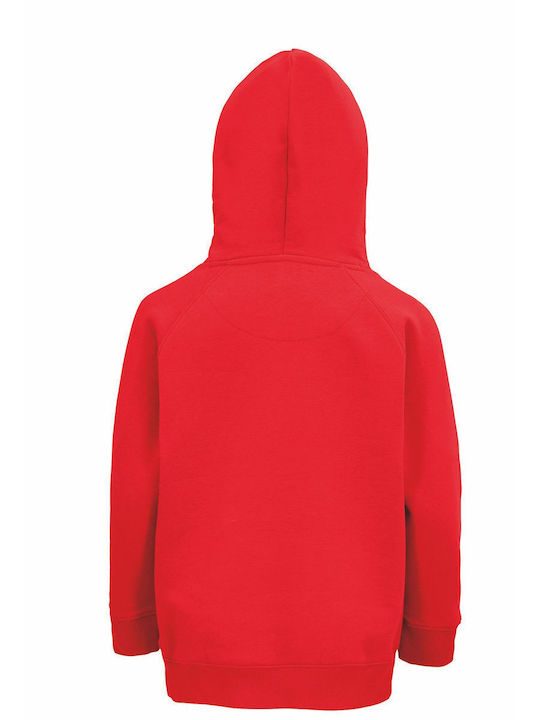 kirikoko Kids Sweatshirt with Hood and Pocket Red