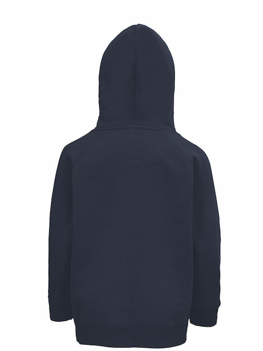 kirikoko Kids Sweatshirt with Hood and Pocket Navy Blue Snoawman