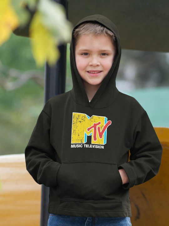 TKT Kinder Sweatshirt mit Kapuze Weiß Mtv