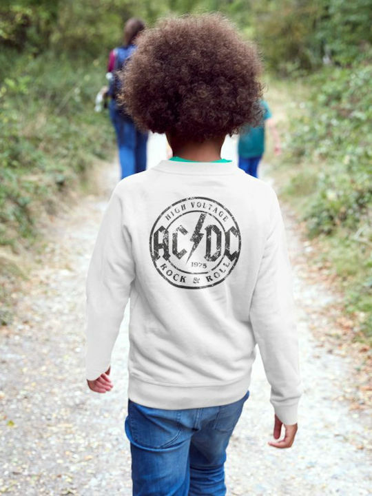 Kinder-Sweatshirt mit Kapuze Schwarz Acdc High Voltage
