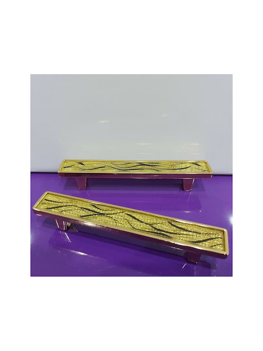 Handle Furniture made of Metallic & Zamak & Crystal in Gold Color 128mm (Center Distance 96mm) 0138-096-ORO1 1pcs
