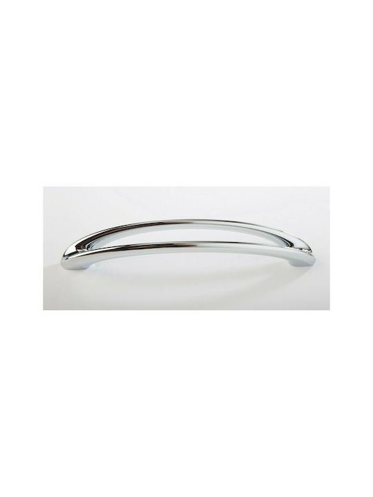 Furnipart Mâner Mobilier din Metal & Zamak Crom lustruit 185mm (Distanța între Centre 160mm) 7536-160-0A 1buc