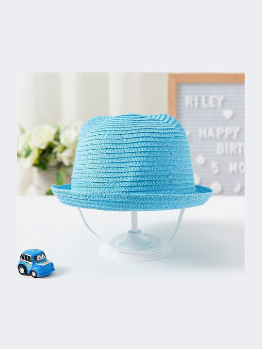 Babykids Kids' Hat Fedora Straw Light Blue