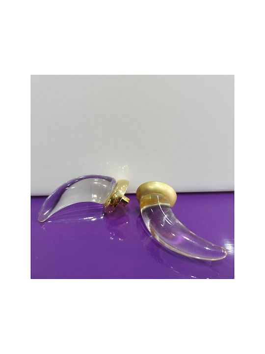 Steel-Nova Ръкохватка Мебел от Crystal & Метал Murano Crystal 7005-ORO2