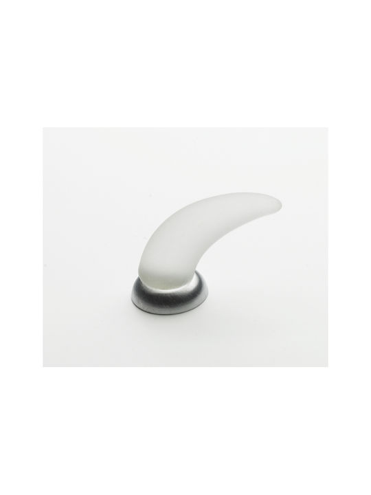 Steel-Nova Knopf Möbelgriff aus Kristall & Metallisch & Zamak Murano Crystal 7003-10C2 1Stück