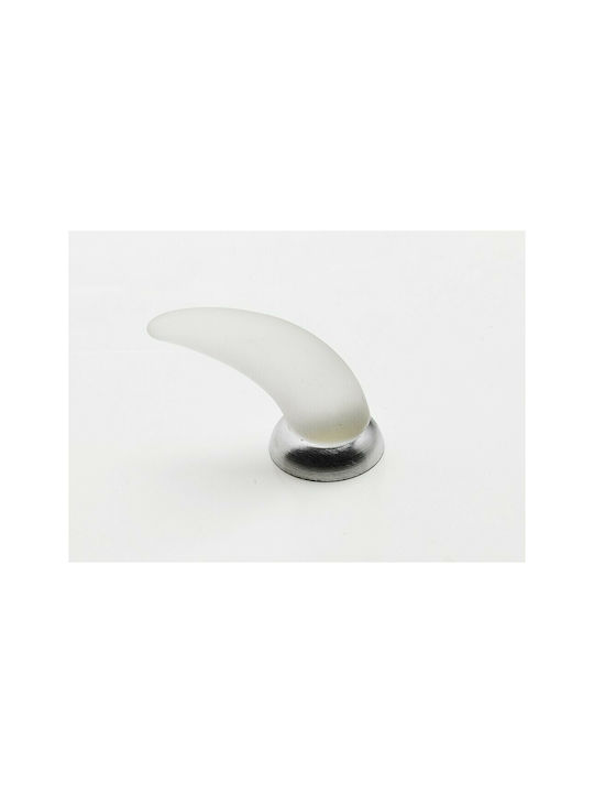 Steel-Nova Knopf Möbelgriff aus Kristall & Metallisch & Zamak Murano Crystal 7003-10C2 1Stück