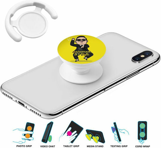 Koupakoupa Pop Socket for Mobile Phone Psy Gangnam Style Phone Holders Stand Yellow