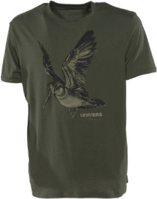 Univers T-shirt in Khaki Farbe