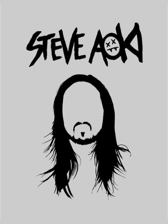 TKT Steve Aoki T-shirt Schwarz