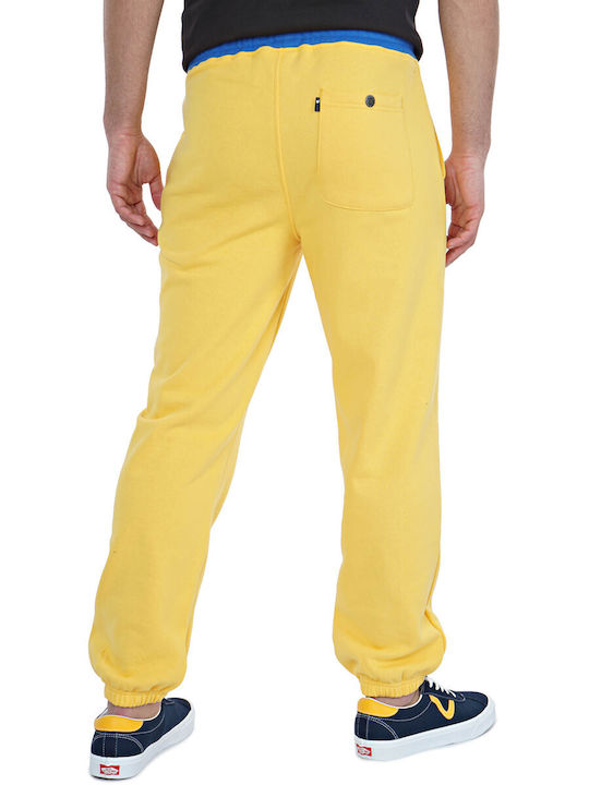 The Hundreds Hundreds Men's Fleece Sweatpants with Rubber Yellow