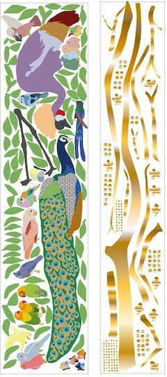 Mimi'lou Детска стикерна за стена Стена With The Birds
