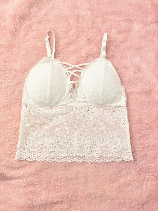 Potre White Bralette pentru femei