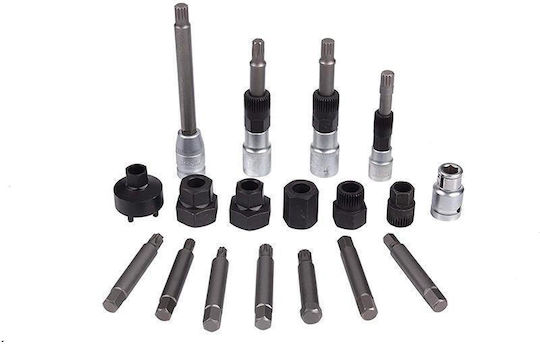 Car Alternator Pulley Tool Set 18 Pieces for VW Bmw