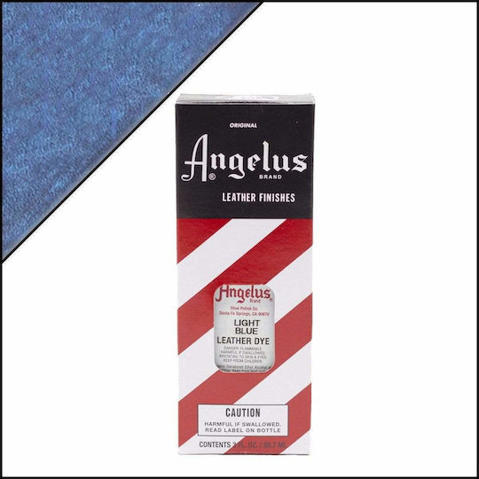 Angelus Dye Liquid Craft Paint Light Blue for Leather 90ml