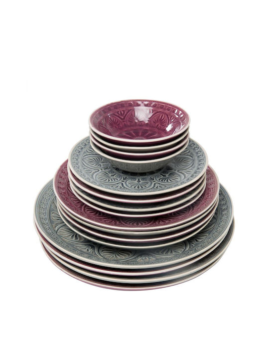 Butlers Sumatra Serving Bowl Round Ceramic Purple with Diameter 14cm