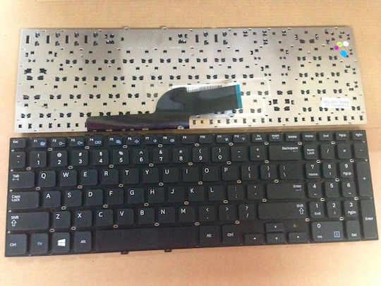 Πληκτρολόγιο Laptop για Samsung χωρίς Πλαίσιο σε Μαύρο χρώμα NP355V4C