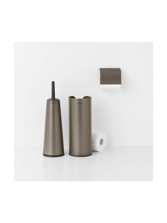 Brabantia Brabantia Metal Gray Bathroom Accessory Set 3 Pieces