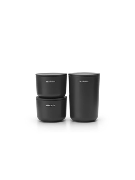 Brabantia Σετ Αξεσουάρ Μπάνιου Μεταλλικό Γκρι 3τμχ