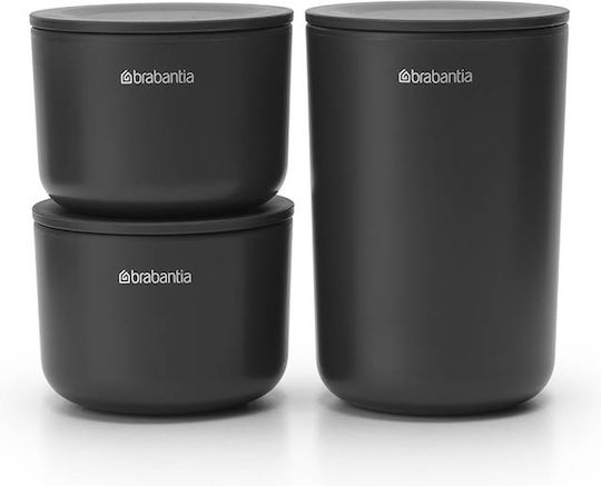 Brabantia Set Accesorii Pentru Baie Metalic Gri 3 Bucăți