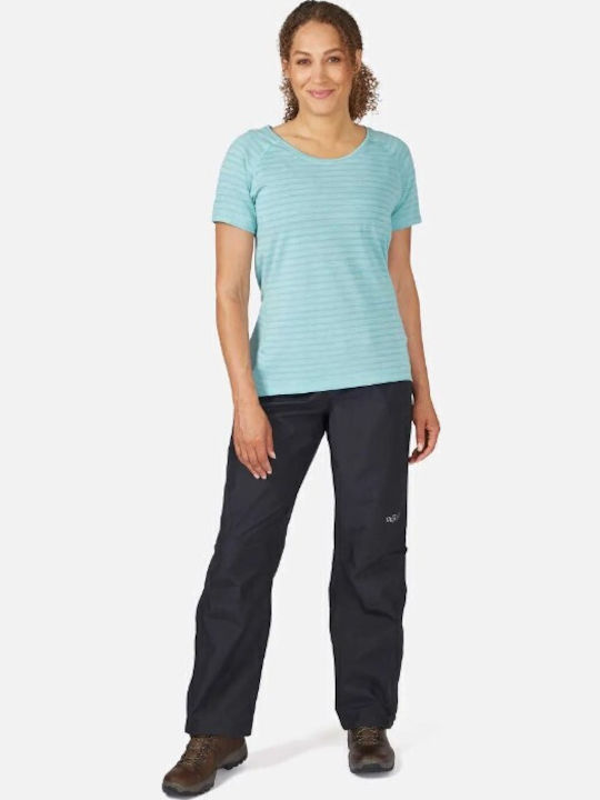 Rab Downpour Eco Women's Hiking Long Trousers Black