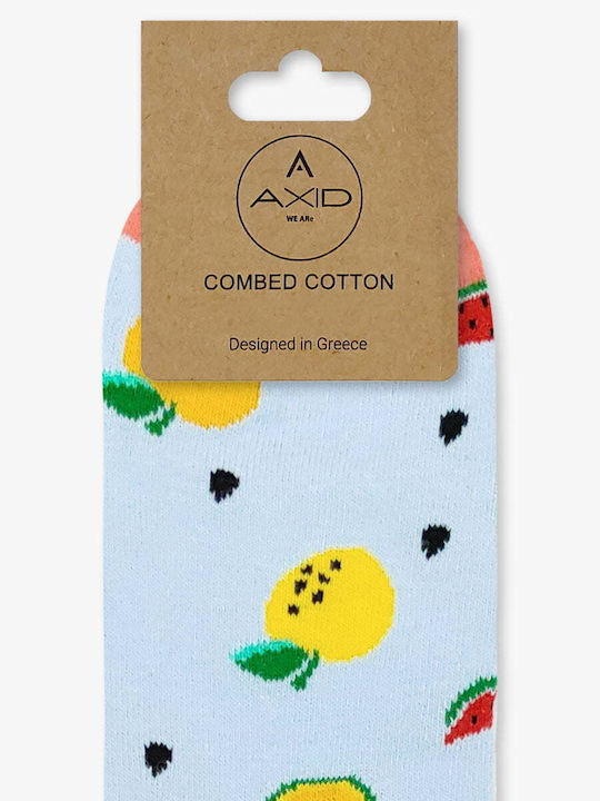 Axidwear Fruits Κάλτσες Γαλάζιο