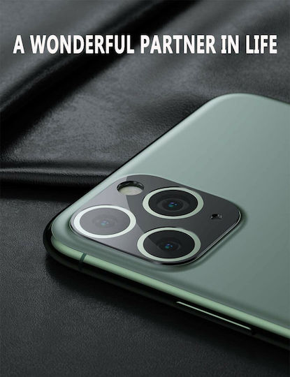 Cover Kameraschutz Metallrahmen Green für das iPhone 11 Pro / 11 Pro Max