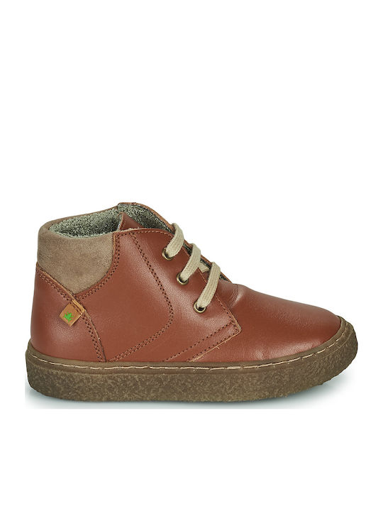 Helmet Kids Boots with Laces Brown