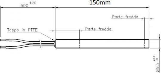 Metallic Igniter Resistance 300W for Pellet Stove