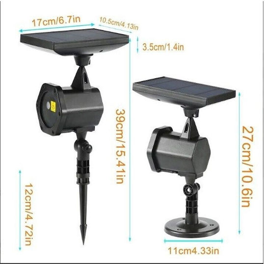 Christmas Spotlight Laser Solar IP44 Outdoor
