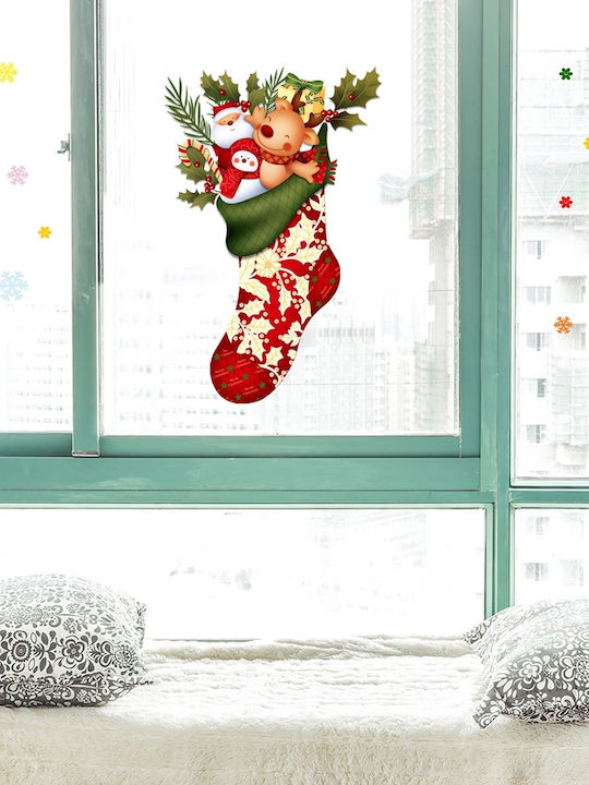 Christmas for Wall with Design Χιονάνθρωπου and Άγιου Βασίλη