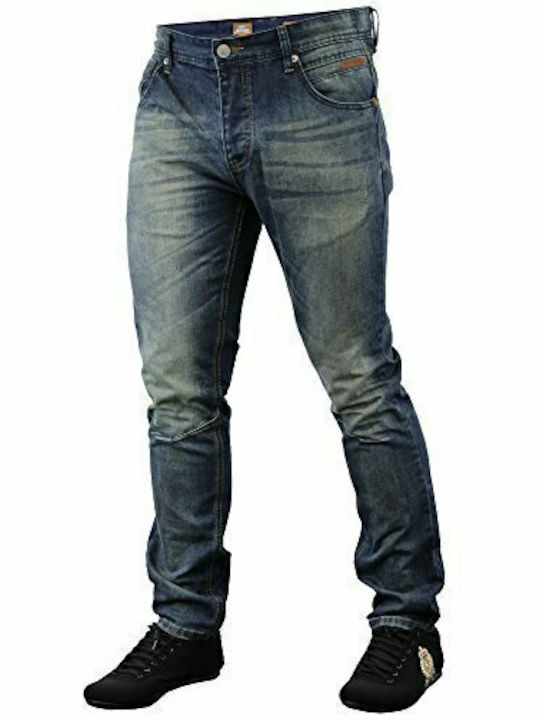 Tokyo Laundry Andreu Men's Jeans Pants in Straight Line Blue