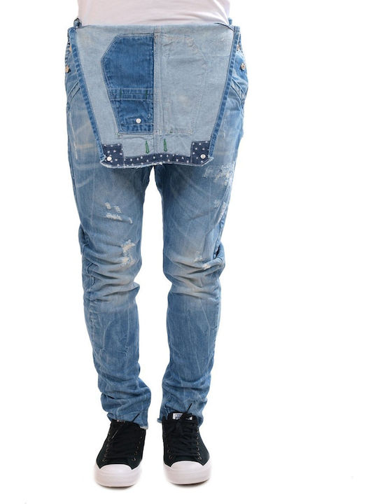 New Denim Denim Ανδρικό Παντελόνι Τζιν σε Loose Εφαρμογή Μπλε