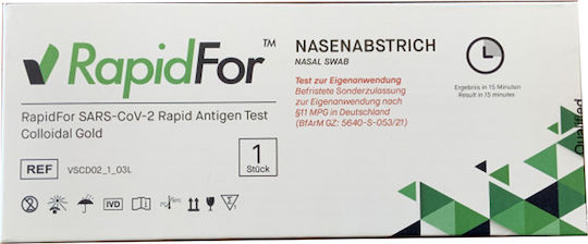Vitrosens RapidFor 1buc SARS-CoV-2 Diagnostic Rapid de Detectare Antigeni cu Eșantion Nazal