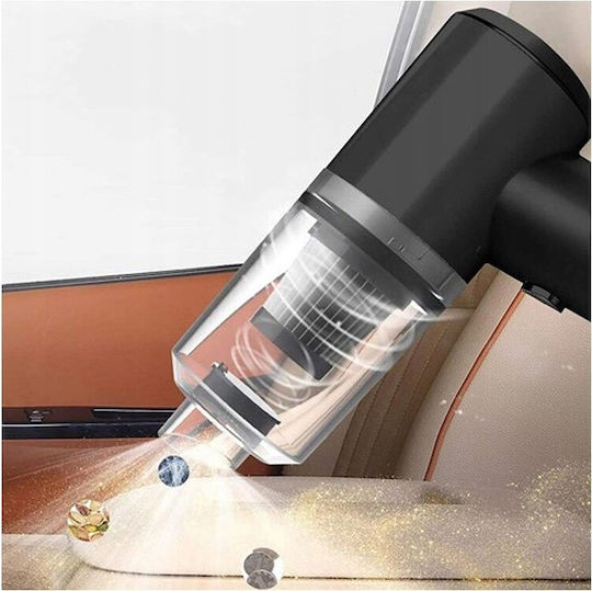 Verk Group Σκουπάκι Αυτοκινήτου Στερεών με Ισχύ 120W Επαναφορτιζόμενο 12V