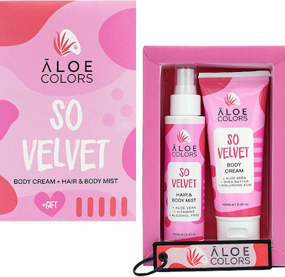 Aloe Colors So Velvet Skin Care Set for Moisturizing with Body Mist & Body Cream