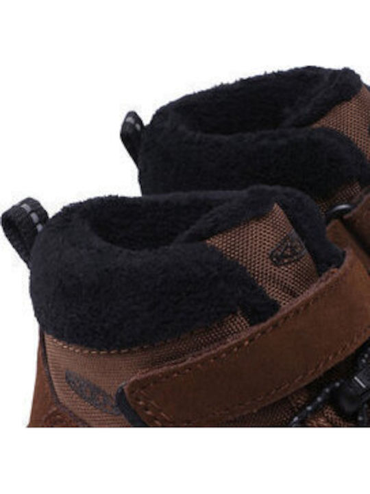 Chukka Kinderstiefeletten mit Klettverschluss Braun