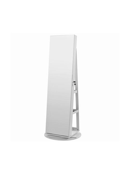 Songmics Καθρέπτης με Λευκό Ξύλινο Πλαίσιο 162x37cm