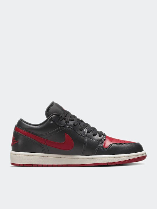 Air  1 Low Damen Sneakers Black / Sail / Gym Red