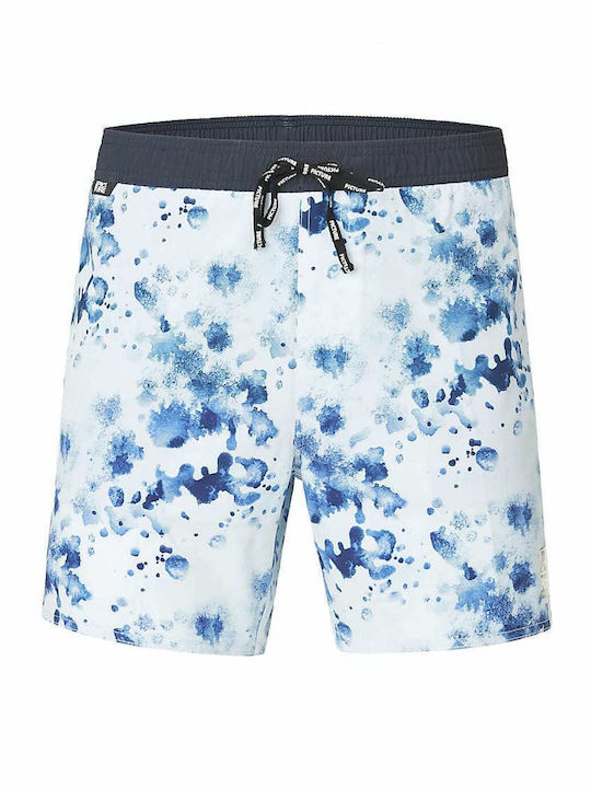 Picture Piau Boardshort 15 Ocean Men's Swimwear Shorts Light Blue with Patterns