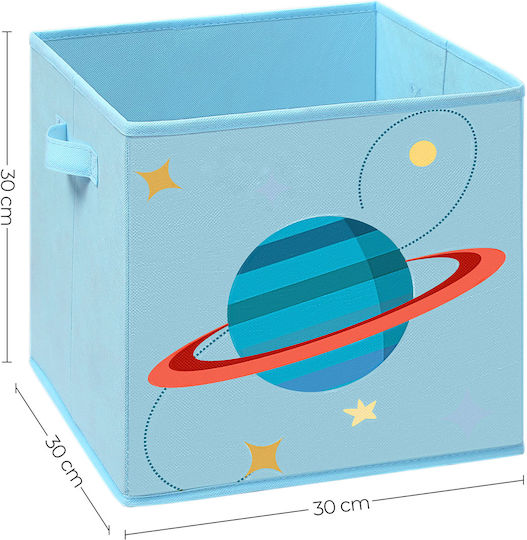 Songmics Детска кутия за съхранение Box Set Светлосин 30x30x30см 3бр