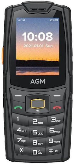 AGM M6 Dual SIM Ανθεκτικό Κινητό με Κουμπιά Μαύρο