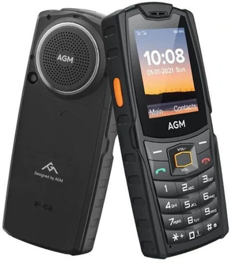 AGM M6 Dual SIM Ανθεκτικό Κινητό με Κουμπιά Μαύρο