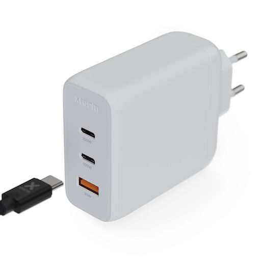 Xtorm Wireless Charger GaN-Ultra 100W Quick Charge 3.0 White