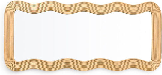 La Redoute Interieurs Καθρέπτης Τοίχου Ολόσωμος με Μπεζ Rattan Πλαίσιο 180x88.5cm