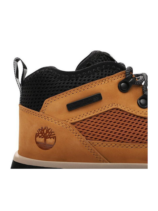Motion 6 Leather Kids Boots with Laces Brown