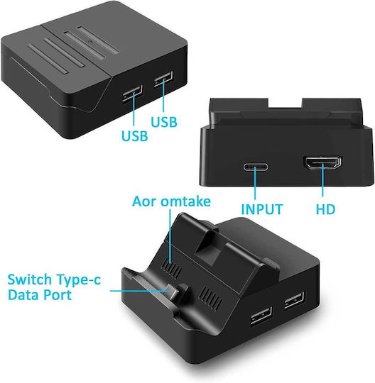 Hd Adapter Controller-Ladestation Schalter Schwarz