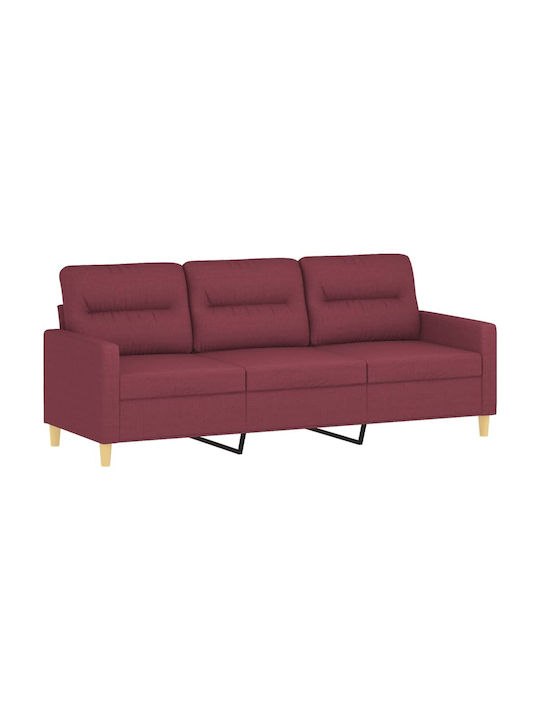 Living Room Furniture Set 3-Seater & 2-Seater & Armchair & Stool Bordeaux