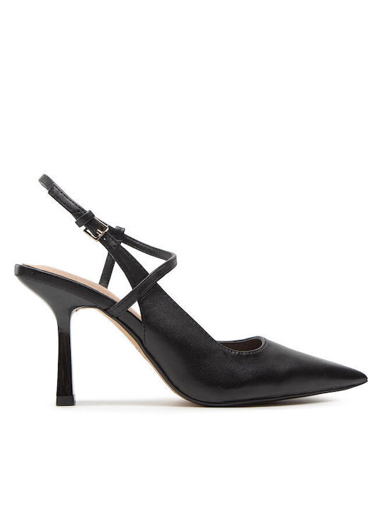 Aldo Black Heels with Strap Brunette