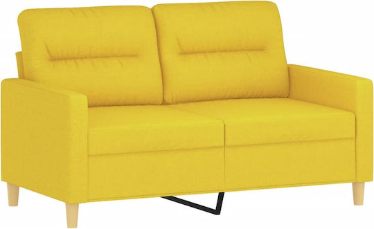 Living Room Furniture Set 3-Seater & 2-Seater & Armchair Light Yellow