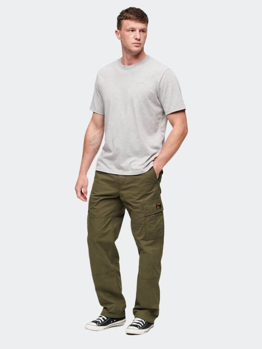 Trousers Cargo in Baggy Line Green